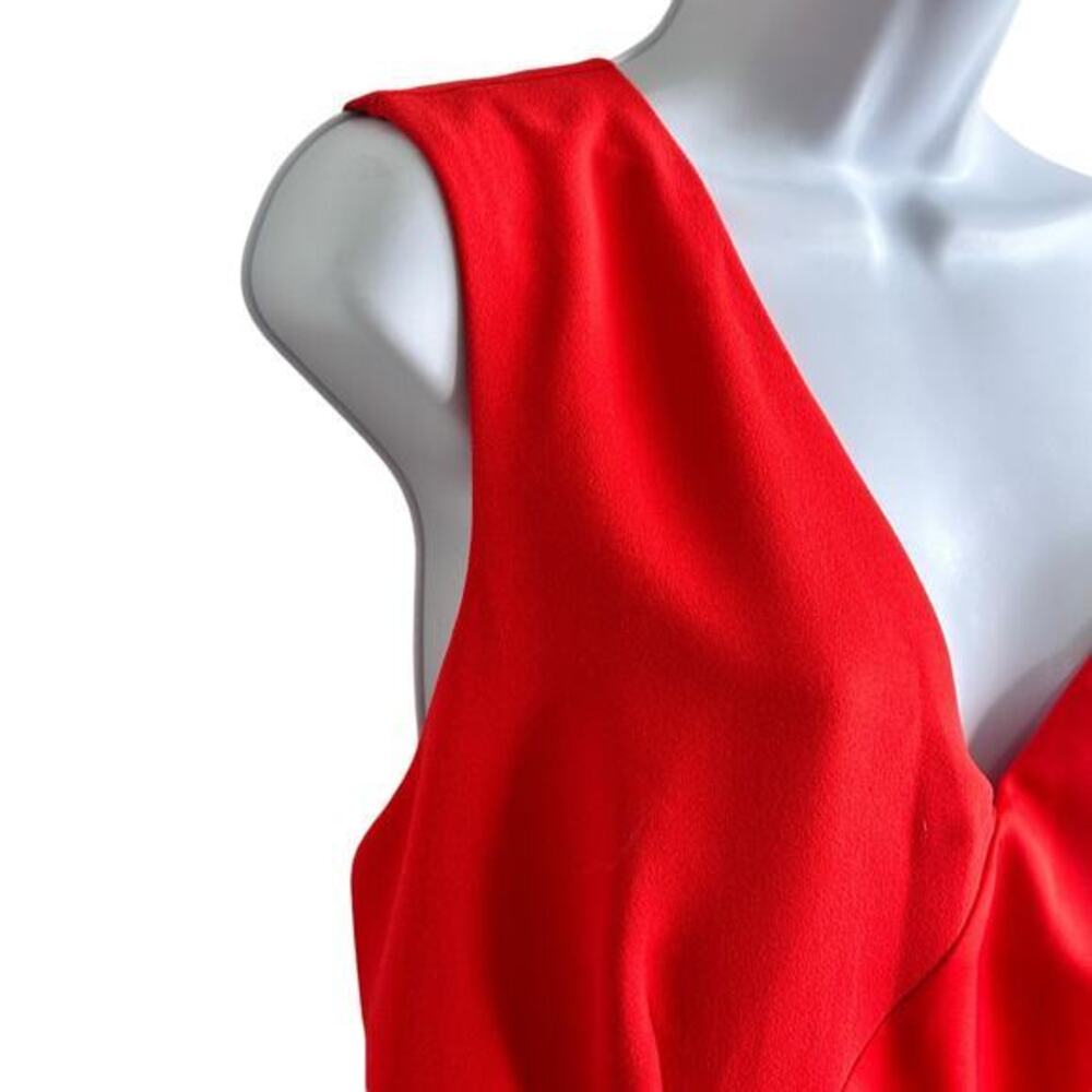 NBD Jasper Dress XL one shoulder Mini Dress- Red Orange - Picture 11 of 12